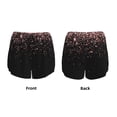 thumbnail image 5 of Picia Rose Gold Glitter1 Pattern Women's 2 in 1 Athletic Running Shorts High Waisted Workout Casual Gym Sweat Shorts with Comfy Liner Zipper Pockets-X-Large, 5 of 9