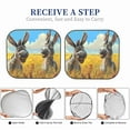 thumbnail image 3 of Yiaed Funny Countryside Donkey Print Car Front Windshield Sun Shade,Foldable Anti-UV Car Sunshade for Front Window for Most Vehicles-Small, 3 of 5