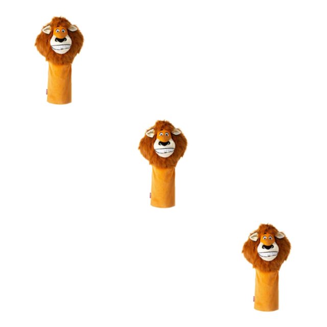 Maytalsory Couvre-Chef de Golf en Forme de Lion pour Accessoire de Joueur de Golf Style A 3ensemble
