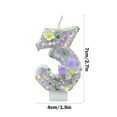 thumbnail image 2 of Uuowzo Digital Birthday Candle Cake Decoration First Birthday Celebration Party Candle Flower Christmas Party Supplies, #3, 2 of 6