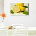 thumbnail image 2 of Canvas Prints Wall Art - Still Life Fresh/Natural Yellow Lemon , Modern Wall Decor/Home Decor Stretched Gallery Canvas Wraps Giclee Print & Ready to Hang - 32" x 48", 2 of 3
