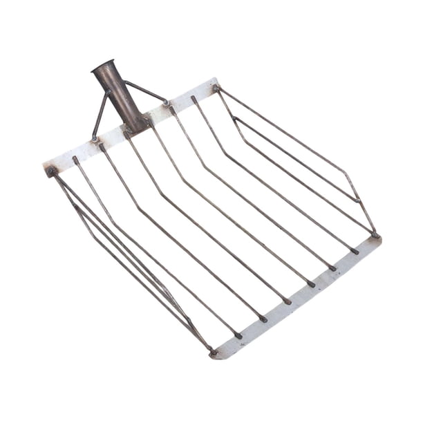 Palas de suelo con pantalla de filtro de acero inoxidable, herramienta de jardín fácil de usar, recogedor, palas de maíz huecas, versátiles para suelo Estilo D