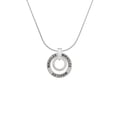 thumbnail image 2 of Delight Jewelry Silvertone Always and Forever Eternity Ring Miracles Ring Charm Necklace, 18", 2 of 4