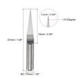 thumbnail image 2 of Uxcell Solid Carbide Wood Engraving CNC Router Milling Bit 0.2mm, 2 of 5