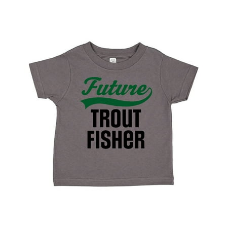

Inktastic Fishing Future Trout Fisher Gift Toddler Boy or Toddler Girl T-Shirt