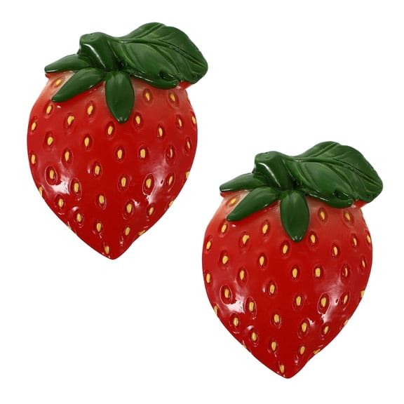 HBMYN 2-Pack Strawberry Fridge Magnets Decorative Refrigerator Magnets Kitchen Accessories