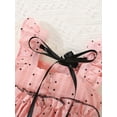thumbnail image 4 of Kmbangi Robes d'Été pour Bébés Filles en Bas Âge Sans Manches Noeud devant Points Impression Étagé Robe de Réservoir pour 9M-3Y, 4 of 9