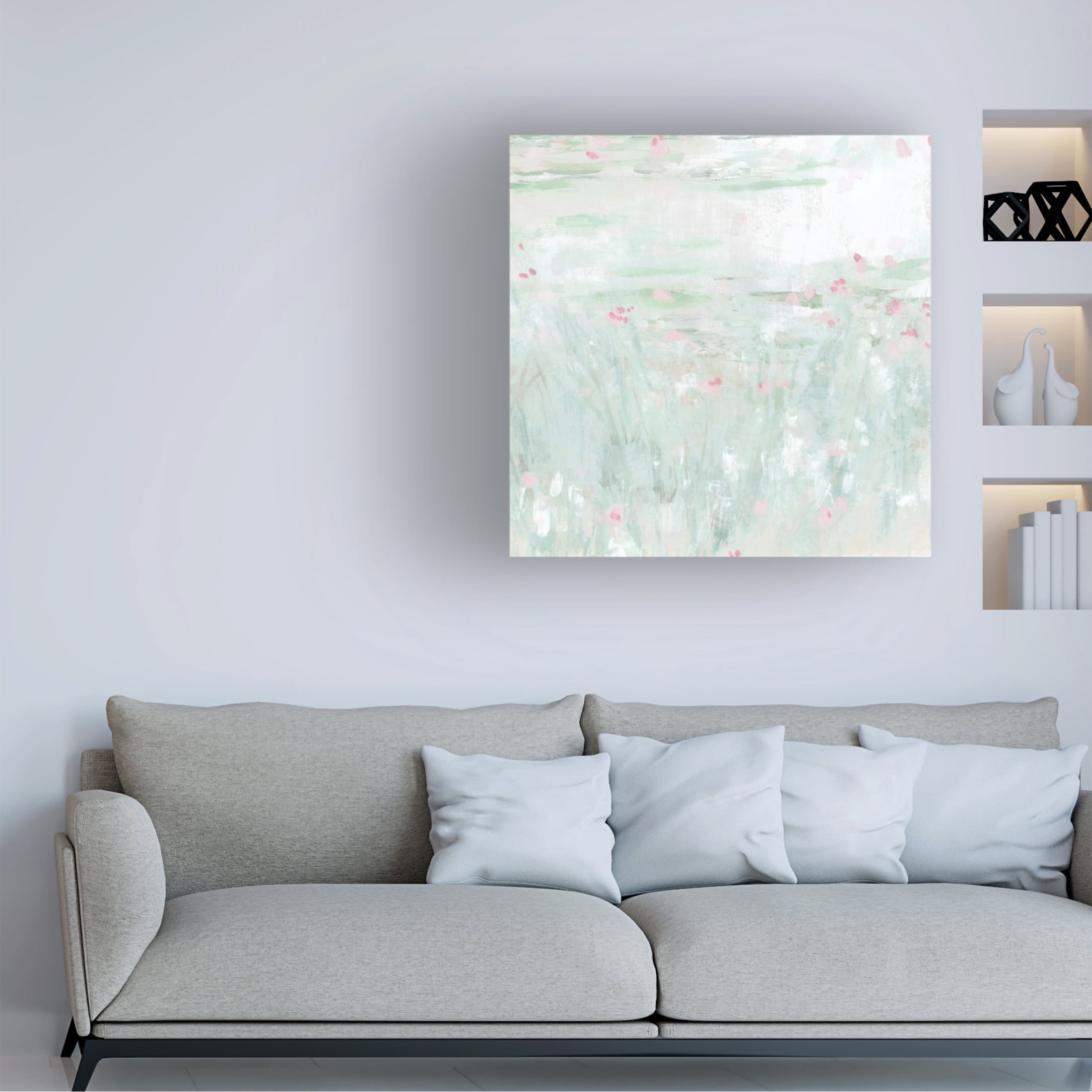 Trademark Fine Art June Erica Vess Flooded Meadow I Canvas Wall Art