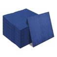 thumbnail image 1 of Servilletas de 2 capas, color azul marino, servilletas de cóctel, servilletas de postre, servilletas de papel desechables para bodas, cumpleaños, fiestas, cenas, servilletas de color azul marino, 1 of 4