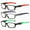 3 Pairs of different color, variant on 3 Pairs Mens Rimmed Sporty Rectangle Reading Glasses +1.0, Womens Blue Light Blocking Plastic Green Sport Spring Hinge Readers 1.00, Fashion Presbyopia glasses +100 strength