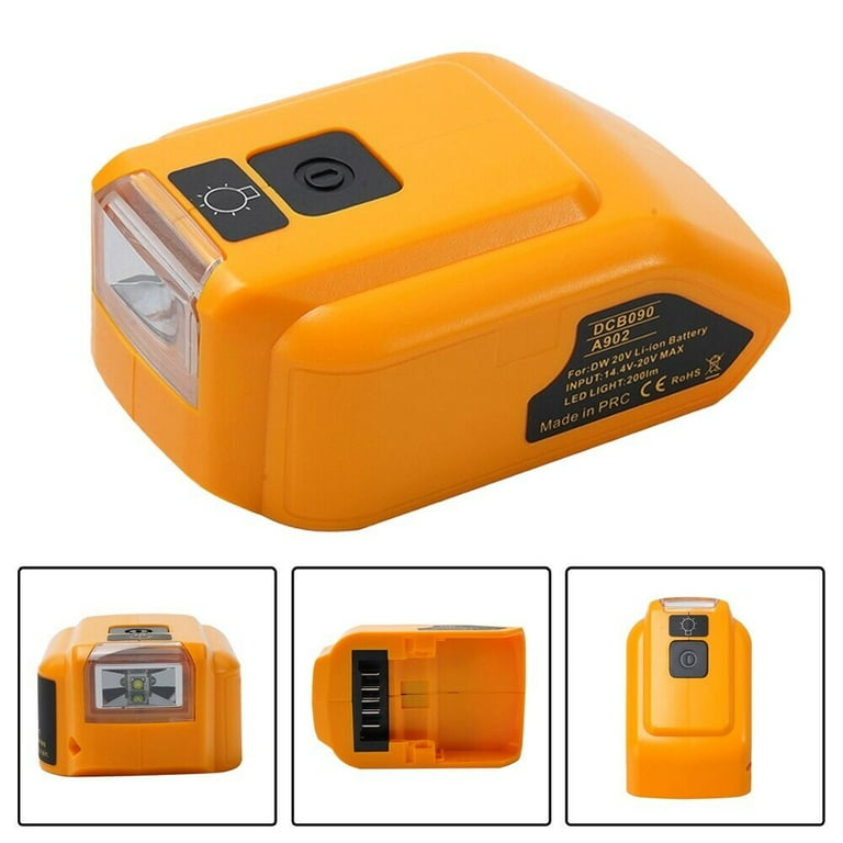 DCB090 Battery Adapter For DEWALT 14.4V 20V MAX USB Type C Power Source Charger