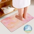thumbnail image 4 of GZHJMY Bathroom Mat set of 3， Abstract watercolor background 3 Pieces Bath Mats Set for Bathroom, Vintage Style Non-Slip Washable Cover Floor Rug Decorations for Kitchen Bathroom Bedroom, 4 of 6