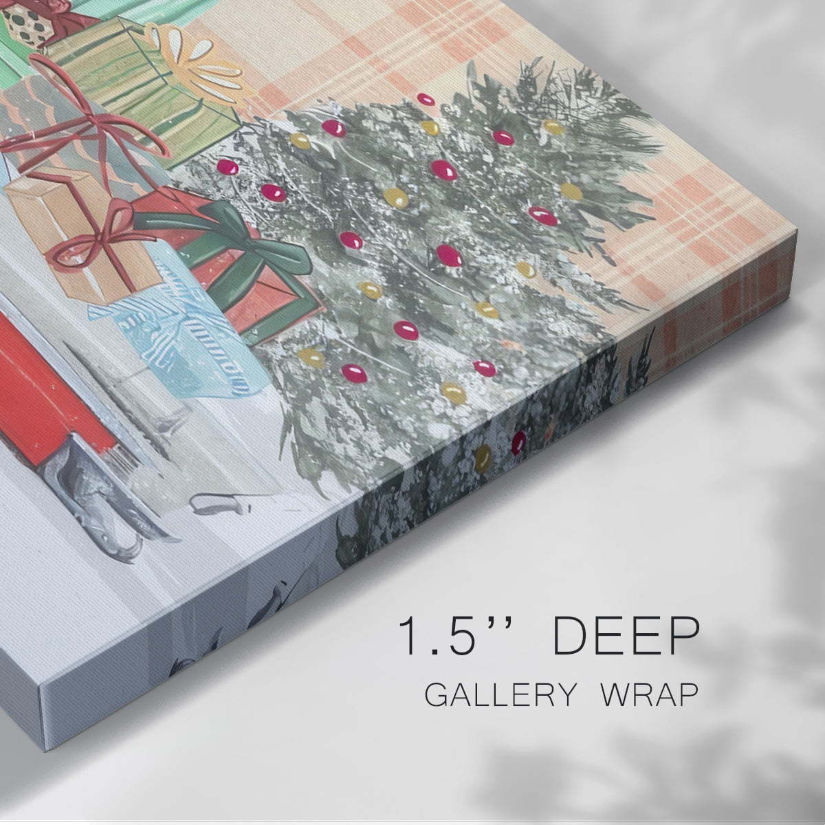 Santa on Wheels Collection A- Gallery Wrapped Canvas