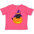 thumbnail image 3 of Inktastic Halloween Cat, Black Cat, Witch Hat, Pumpkin Boys or Girls Toddler T-Shirt, 3 of 5
