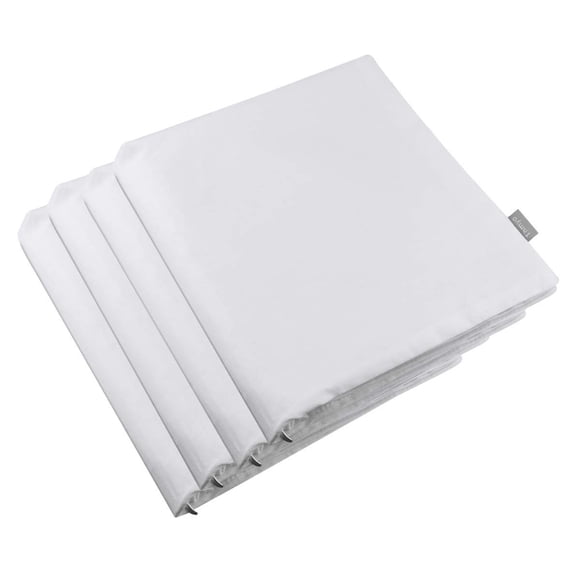Fundas de Almohada Thmyo Paquete de 4 Algodón 66x66 cm Blanco