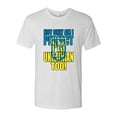 thumbnail image 2 of Wild Bobby, Not Only Am I Perfect I'm Ukrainian Too! Mens Premium Tri Blend T-Shirt, Heather White, Medium, 2 of 4