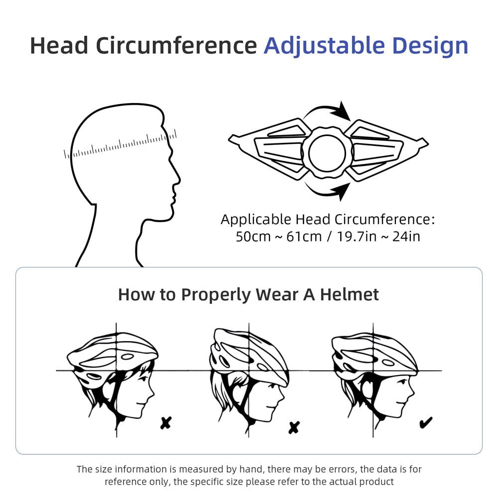 Waterproof Cycling Helmet with LED Turn Signal for Bikes and Scooters