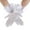 White, variant on Womens Gloves Women Lace Tea Bow Short Mitten For Bridal Evening Costume Accessories