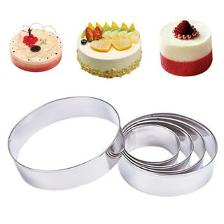 Pastry Tek Rectangle Stainless Steel Pastry Ring Mold - with Press - 3 inch x 2 1/4 inch x 1 1/2 inch - 1 Count Box, Silver