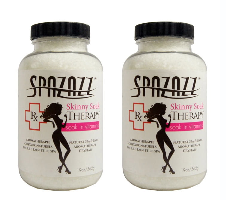 Spazazz Aromatherapy Spa and Bath Crystals Skinny Soak Therapy (2 Pack