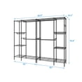 thumbnail image 5 of Closet Organizer Metal Garment Rack Portable Clothes Hanger Home Shelf, 5 of 5