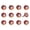 Orange/Blue/Silver, variant on Knob-It Vintage Cabinet Drawer Knobs Set 12-Piece Colorful Hand-Painted Bohemian