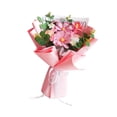 thumbnail image 4 of Ramo de flores de ganchillo de 45 cm, regalo de bendición eterna, decoración navideña artificial Rosa, 4 of 9