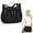 Black, variant on Crossbody Purses for Women Shoulder Handbags Lightweight Waterproof Nylon Travel Bag Ladies Pocketbooks