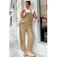 thumbnail image 3 of Women Sleeveless Denim Overall Pants Casual Loose Barrel Leg Jeans Jumpsuit with Pockets, 3 of 7
