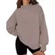 thumbnail image 1 of Sudadera Casual De Manga Larga Con Cuello Alto Para Mujer, 1 of 8