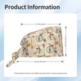 thumbnail image 2 of Scrub Caps Women Men, Bike Pattern Abstract Adjustable Working Caps, Turban Hat Cleaning Working Cap with Sweatband, Elastic Bandage Tie Back Nurse Cap, 2 of 5