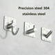 thumbnail image 3 of Gancho de pared para colgar llaves, pegatinas adhesivas fuertes de acero inoxidable, ganchos para baño, accesorios para el hogar, 3 of 5