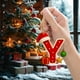 thumbnail image 1 of Colgante de Árbol de Navidad Acrílico 2D | Adorno con Iniciales de 26 Letras | Decoración Navideña de Doble Cara para Árbol, Puerta y Mochila | Regalo para Fiestas Navideñas Familiares | Decoración I, 1 of 5