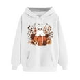 thumbnail image 3 of QQAMB Oversized Sweatshirts for Women Halloween Graphic Printed Drawstring Loose Comfy Hoodies Sweatshirts with Pocket, 3 of 4
