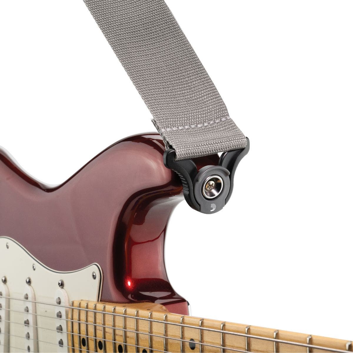 D'Addario Auto Lock Guitar Strap | Polypro | Silver