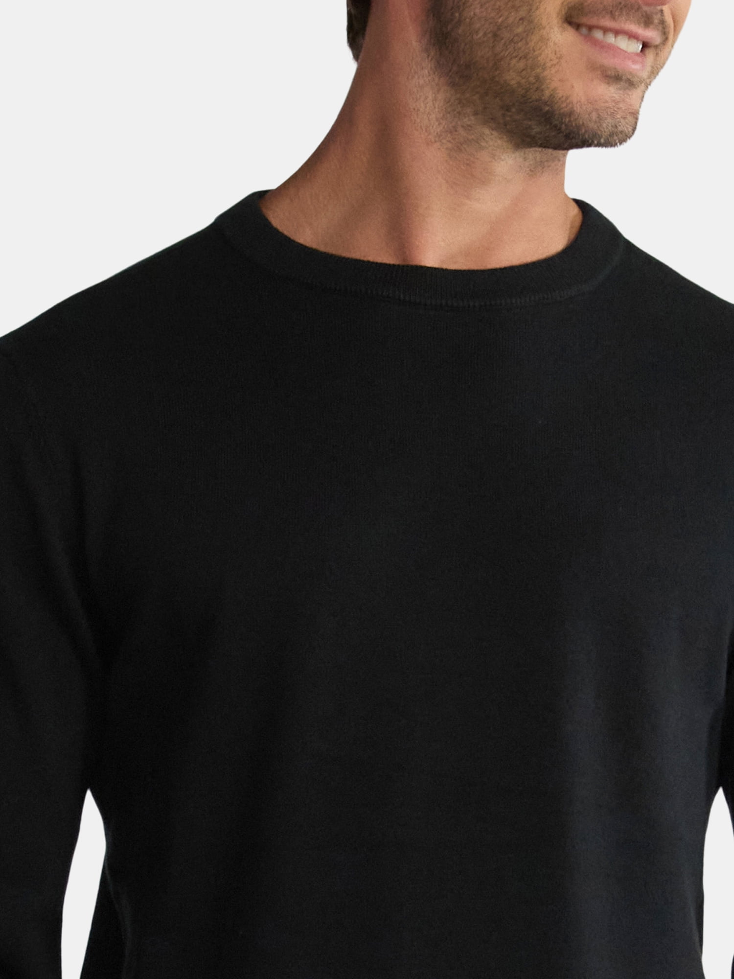 George Men's & Big Men's Relaxed Fit Lightweight Crewneck Sweater, Sizes XS-3XL