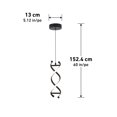 thumbnail image 5 of Artika DNA Modern Pendant Light Fixture, Black, 5 of 5