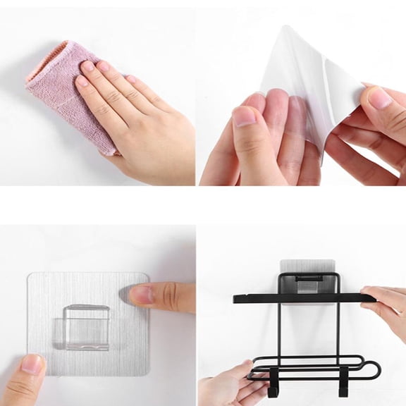 PENIKOKO Wall Mounted White Stainless Steel Toilet Paper Holder with Wide Shelf for Bathroom Storage and Organization