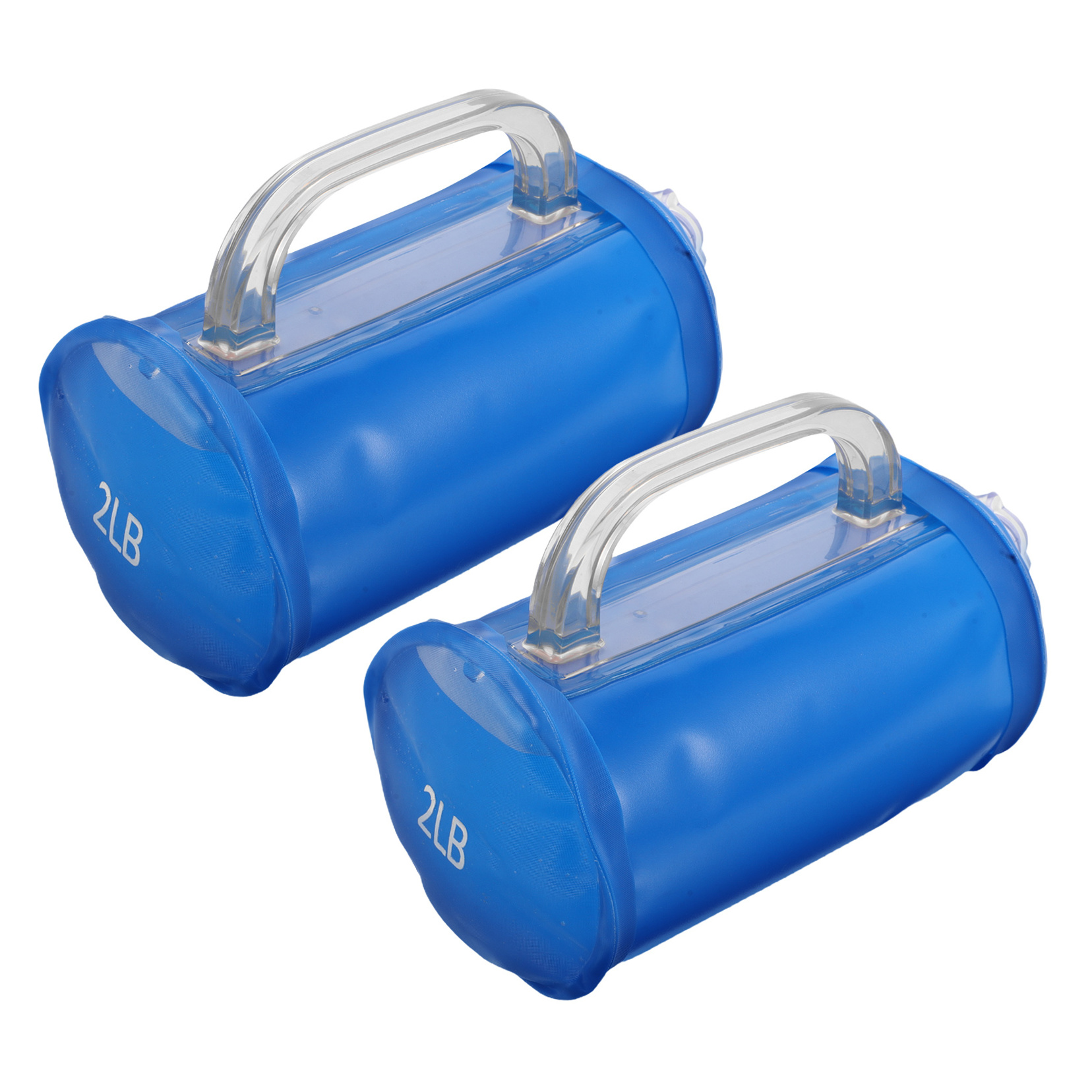 EXHUMKY 2Pcs Blue Adjustable Water Filled Dumbbells for Fitness Portable Full Body Training