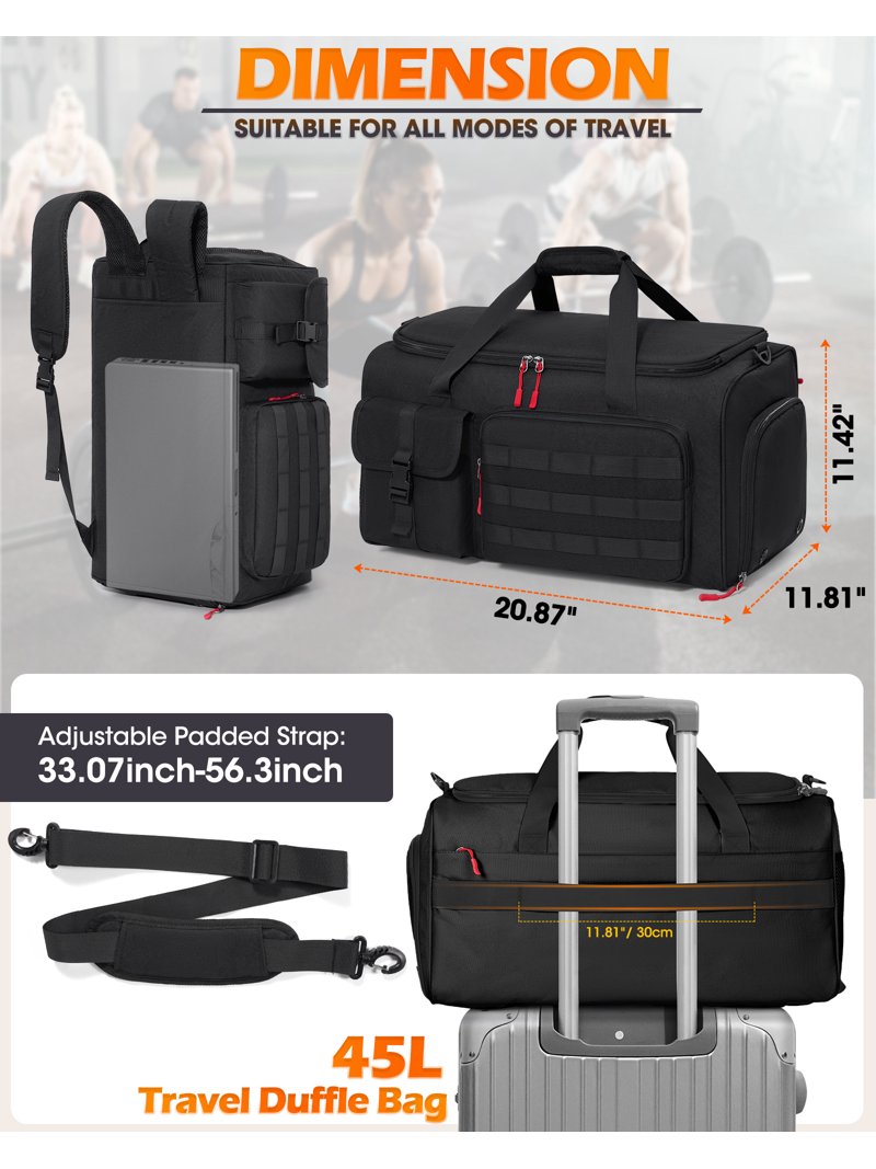 RAINSMORE Men's Sports Bag, 45 Litres, Sports