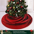 thumbnail image 6 of FMSHPON Valentine's Day Valentine's Day Beautiful Romantic Red Rose Flower Xmas Christmas Tree Skirt Stand Mat for Holiday Party Decoration Indoor Outdoor 48 inches, 6 of 6