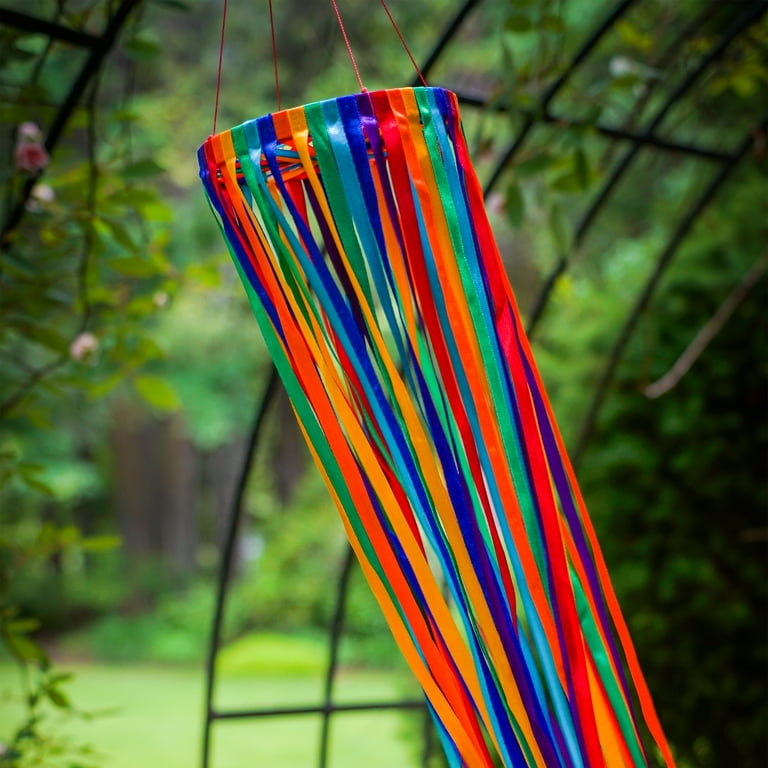 【BAON】Robans Color String Wind Jumper In the Breeze 4937 — Rainbow Ribbon Windsock, 40-Inch