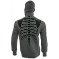 thumbnail image 2 of Full-Zip Up Glow in the Dark Skeleton Sweatshirt Hoodie, 2 of 2
