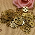 thumbnail image 6 of JIAHAOO Steampunk Gear Charms Set, 20-Piece Bronze & Silver Collection for Creating Personalized Jewelry, 6 of 6
