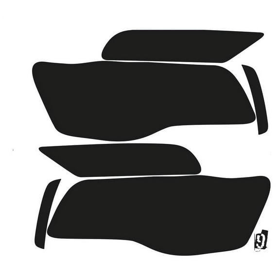 Subject 9 - Fits: Chysler 300 Pre-Cut Vinyl Overlay Tint Headlight Covers Plus (2015 2016 2017 2018 2019 2020 2021 2022 2023) DARK