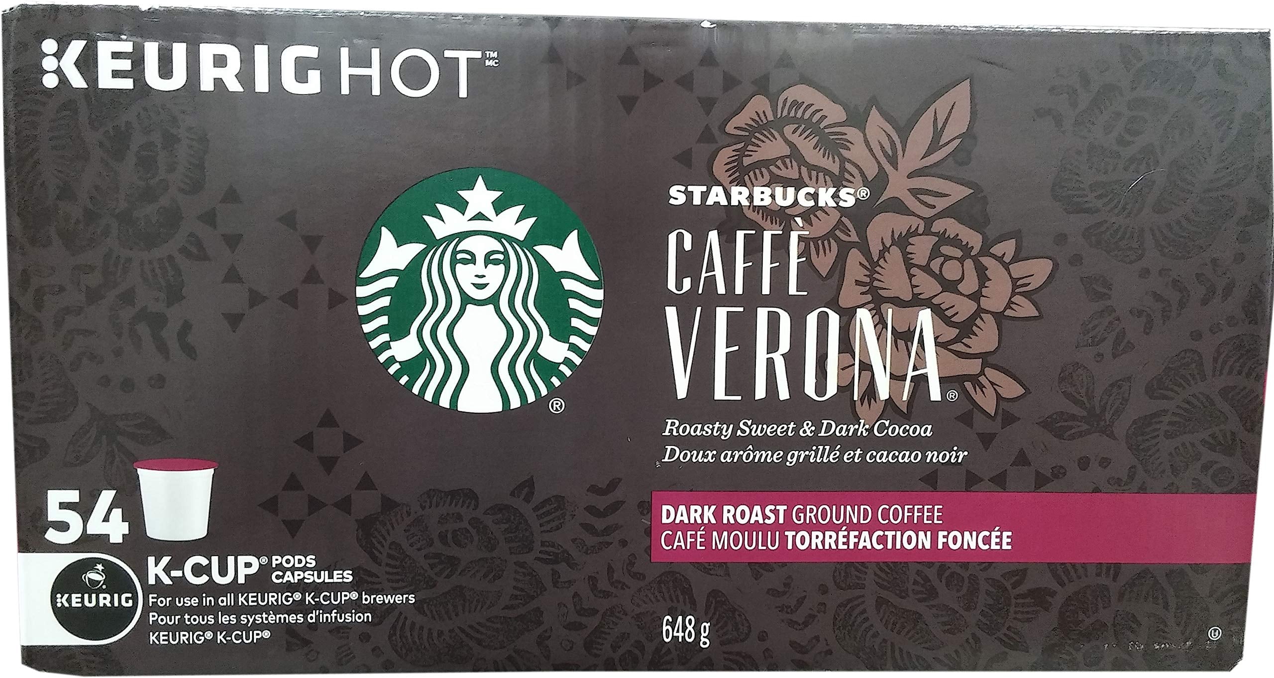 Starbucks Caffe Verona Dark, K-Cup 