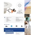 thumbnail image 4 of Electrix DWR6GS16 Essential LED Recessed Light Retrofit Kit, Gimbal Spot, 1075 LM, State of the art COB (Chip On Board), 5 to 6-inch, 4 of 6