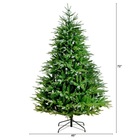 Nearly Natural 6ft. Pre-Lit Artificial Luxembourg Pine Christmas Tree with 250 LED Lights