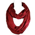 thumbnail image 2 of Wrapables® Lightweight Silky Soft Infinity Loop Scarf, Burgundy, 2 of 4