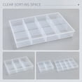 thumbnail image 2 of Drawer Organizer Tray 12 Compartment Clear Plastic for Small Parts Storage, 2 of 5